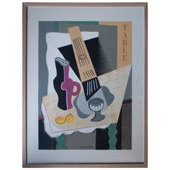 Gouache Painting in the Cubism Style 6