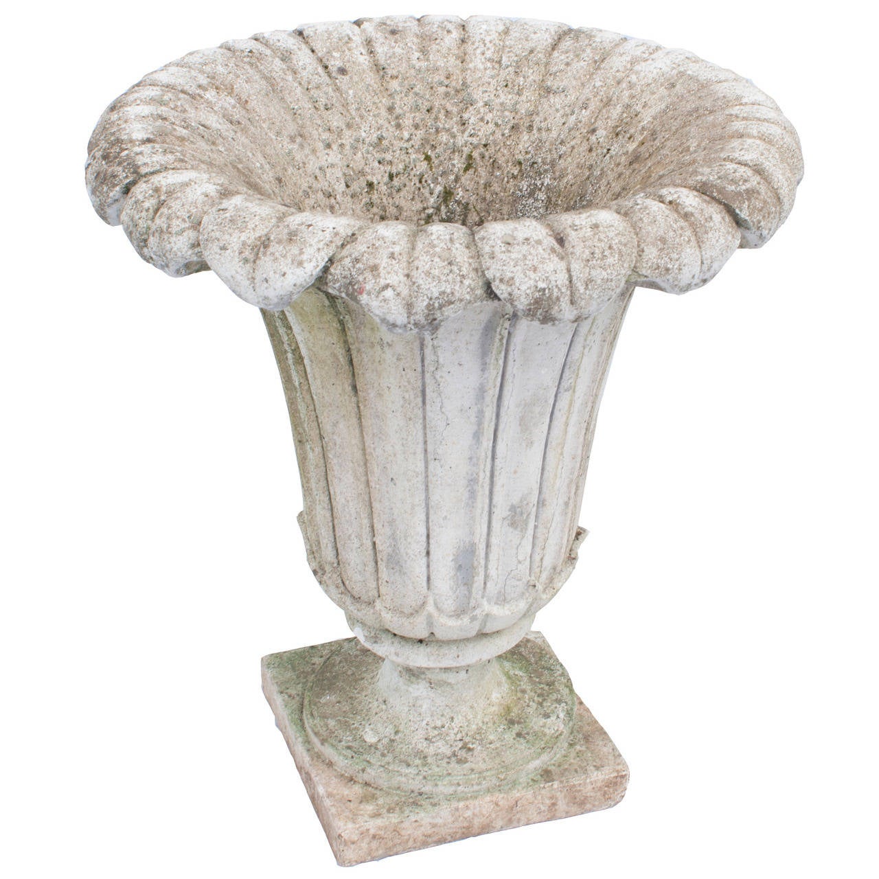 Concrete Urn Planter at 1stdibs