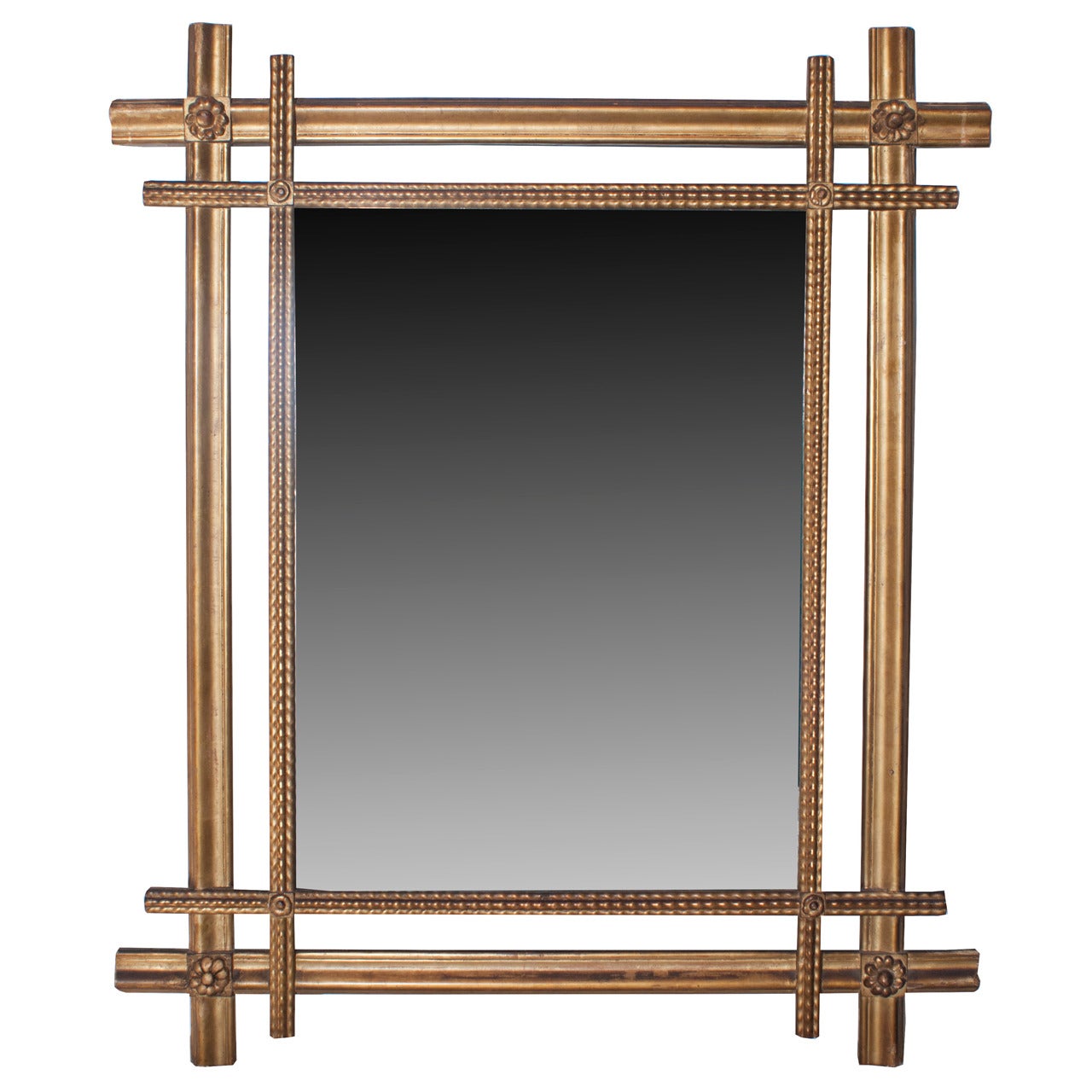 Double Frame Gilt Mirror For Sale