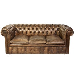 Vintage Chesterfield Leather Sofa