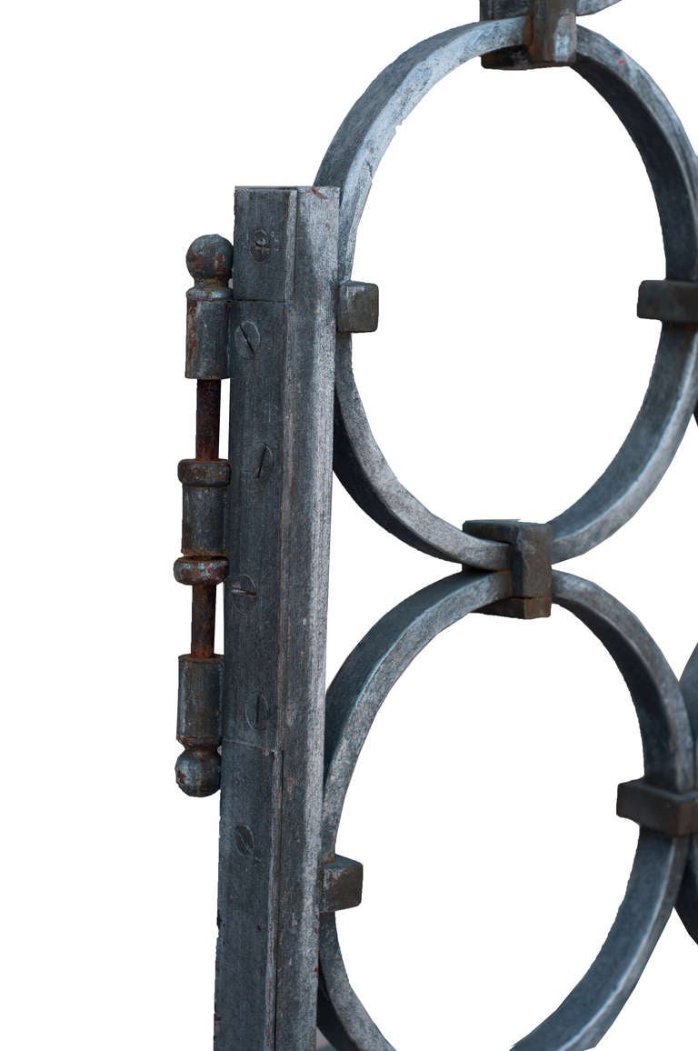 A Pair of Heavy Cast Iron Gates