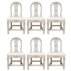 Antique Set of Six Gustavian Dining Chairs