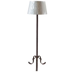 Single Wrought Iron Floor Lamp