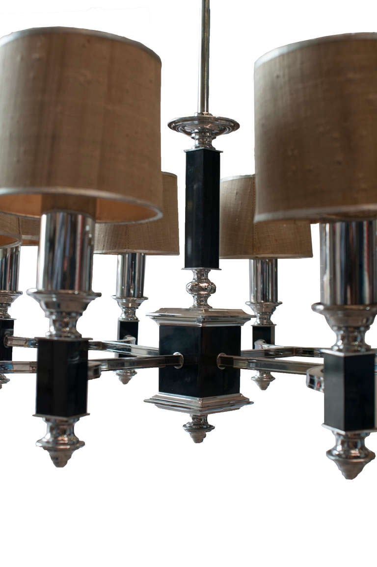 French Mid-Century Chandelier For Sale