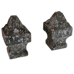 Pair of Limestone Finials, Garden Ornaments