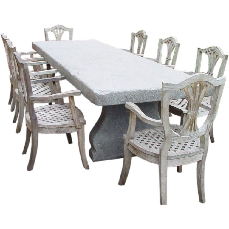 Belgium Blue Stone Table For Sale at 1stdibs