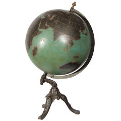 Antique A Large World Globe