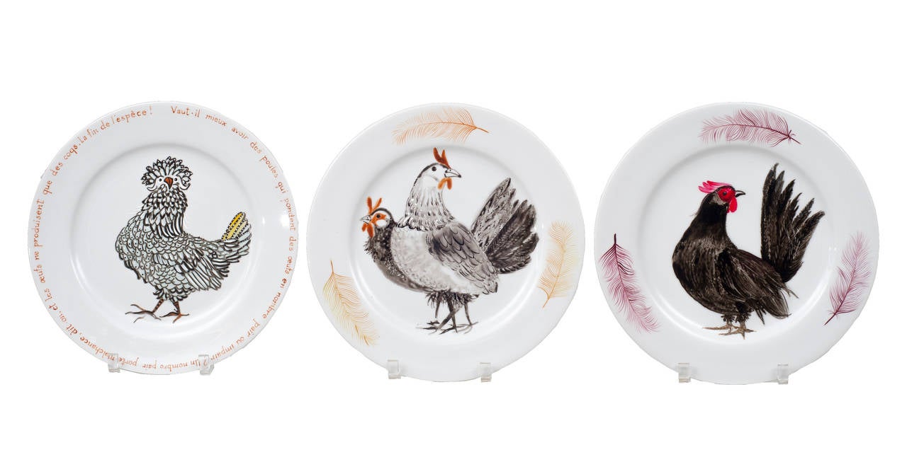 rooster decorative plates