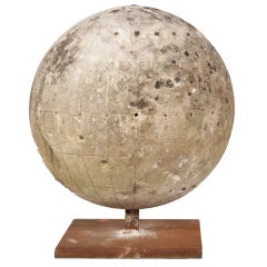 Stone Globe on a Steel Base
