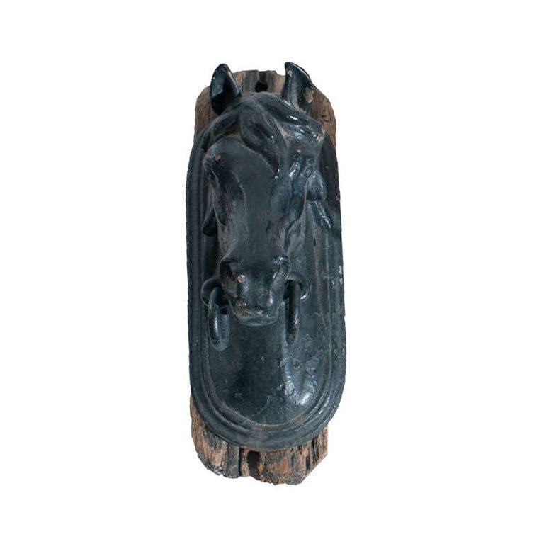 Painted Horse Head Door Knocker