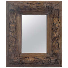 Gilt Carved Wood, Oak Leaf and Acorn Framed Mirror 10