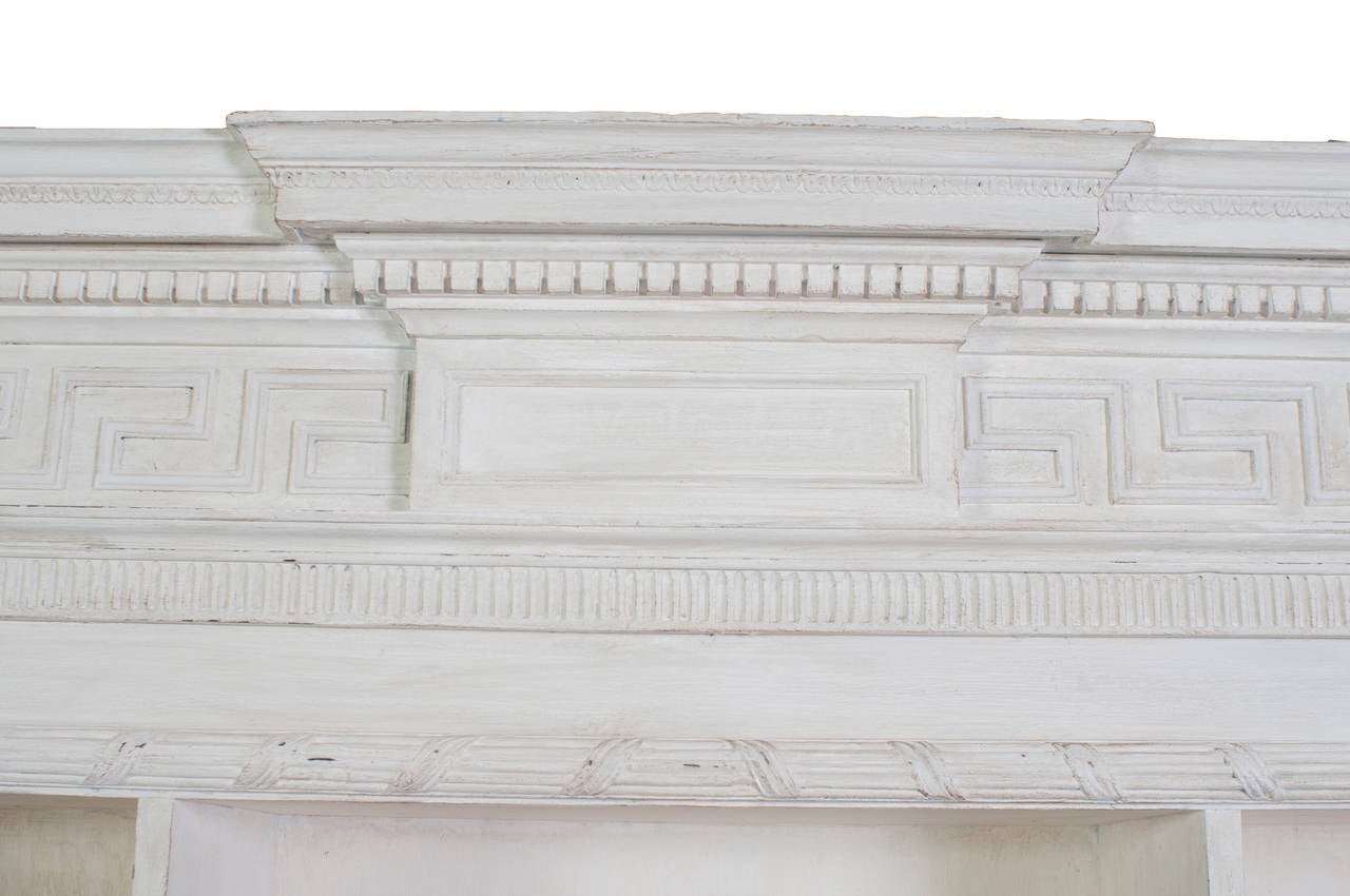 neoclassical bookshelf