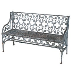 Cast Iron Gothic Bench