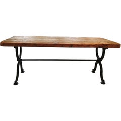 Antique Wooden Top Table for casual dining
