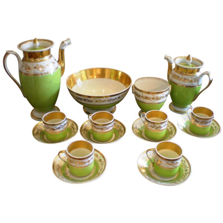 Classic Italian White and Gold Fine Porcelain Tea Set at 1stDibs ...