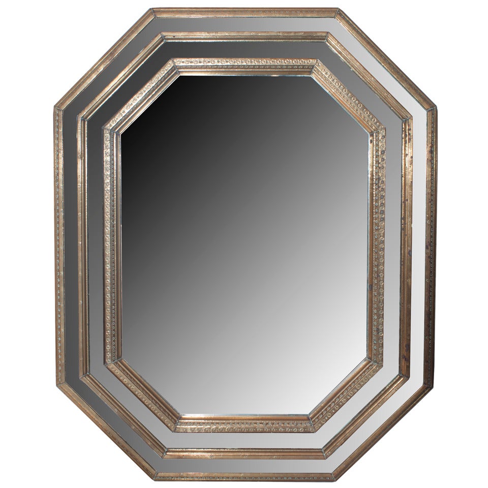 Bronze Octagonal Shaped Mirror
