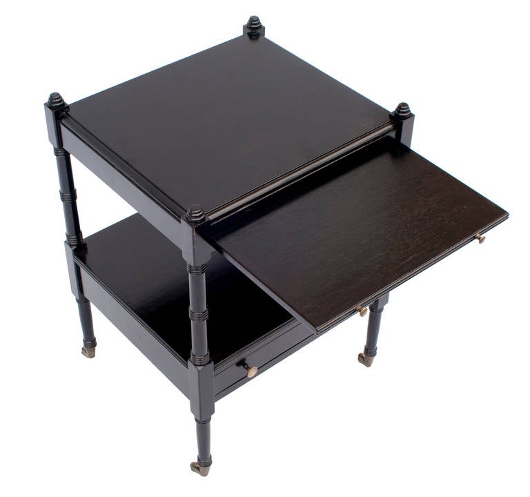 Pair of side or night stand tables with drawers.