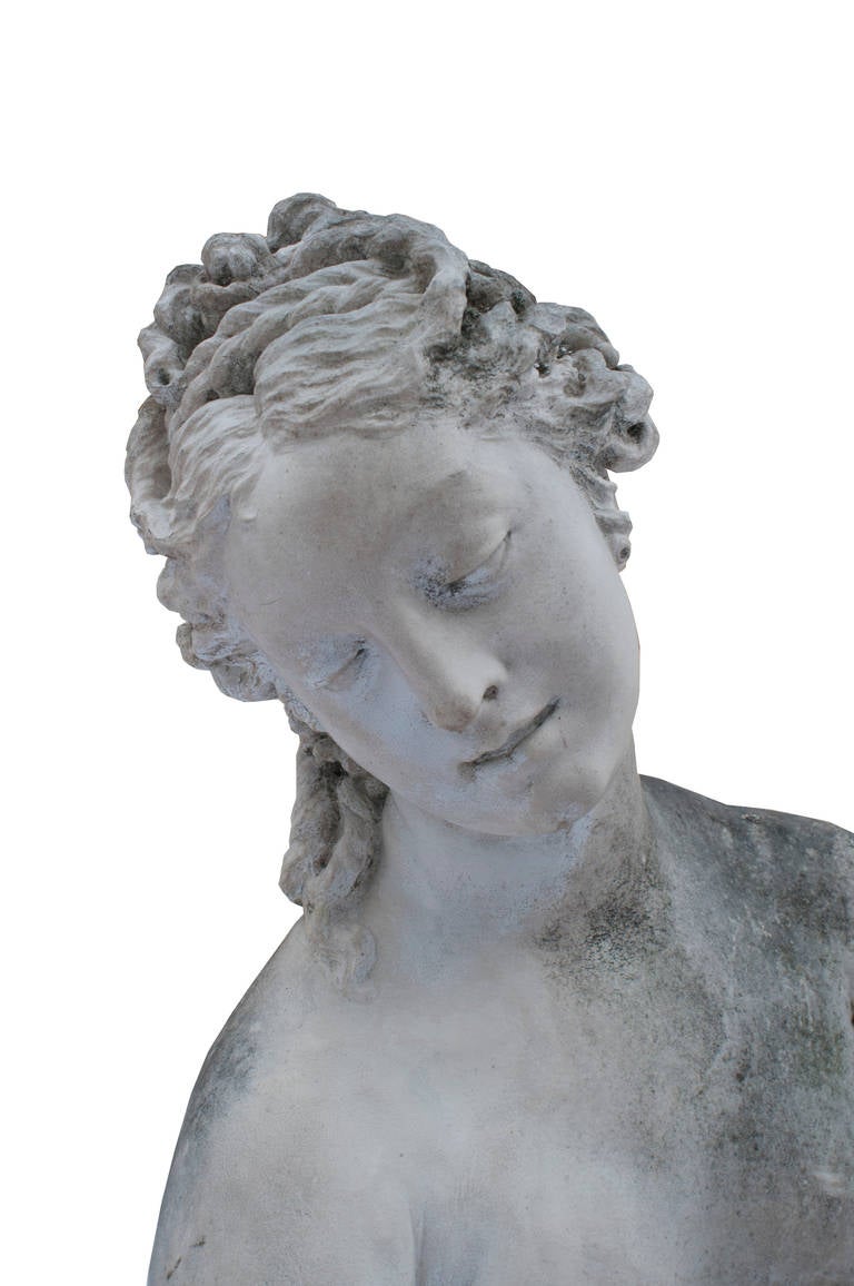 Resin Statue of Diane Bathing, This is a Louvre Museum Copy