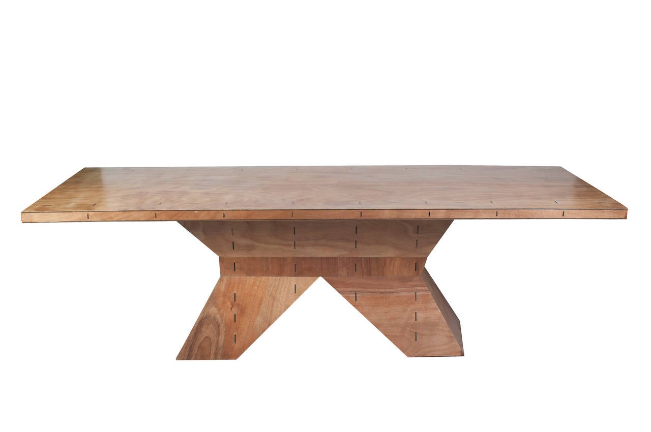 Contemporary Very Large Architectural Designed Table in Plywood