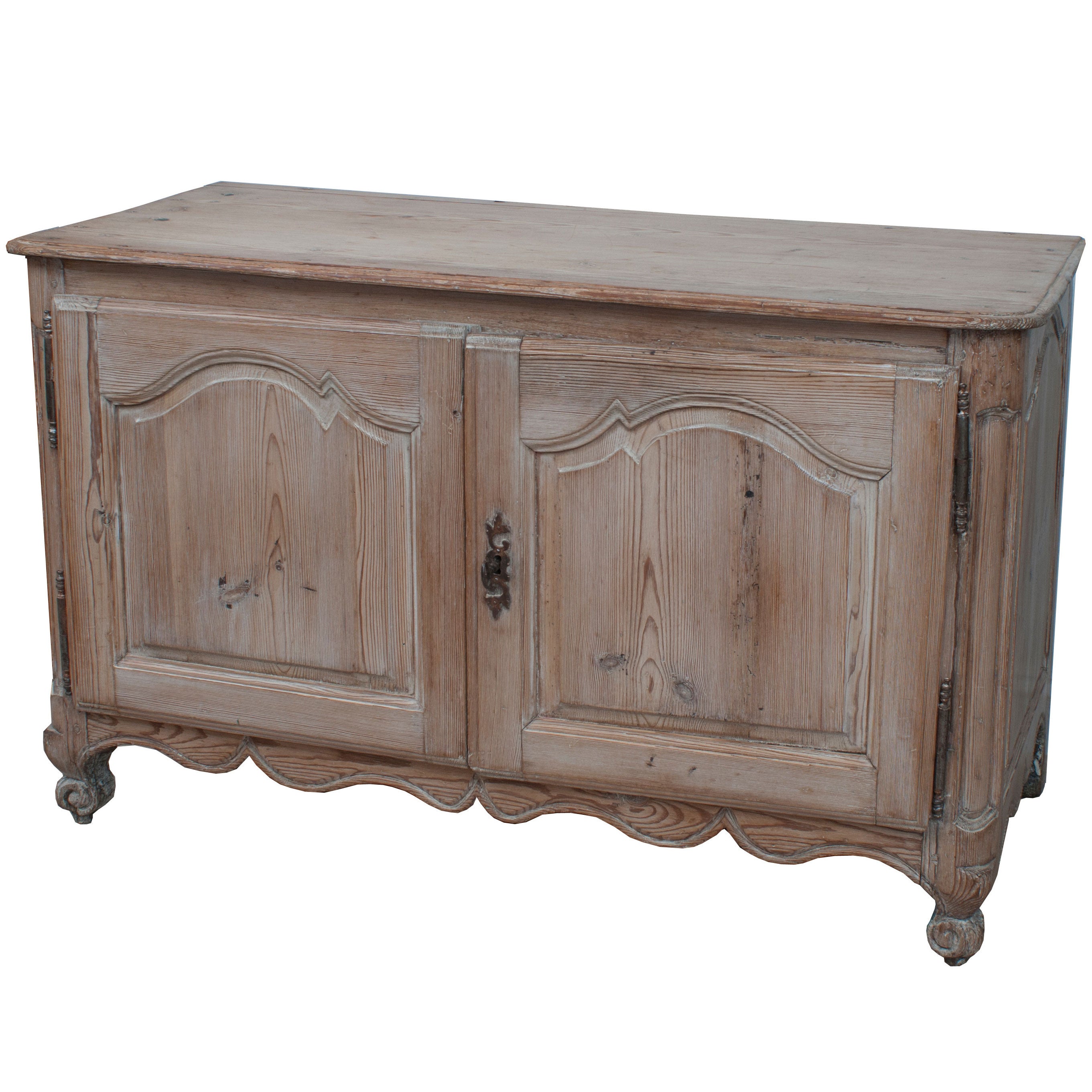 Small Louis XVI Buffet or Sideboard in Natural Pine
