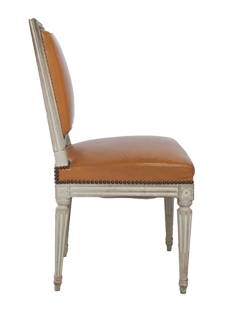 Set of Eight Louis XVI Square Back Chairs In Excellent Condition In Washington, DC