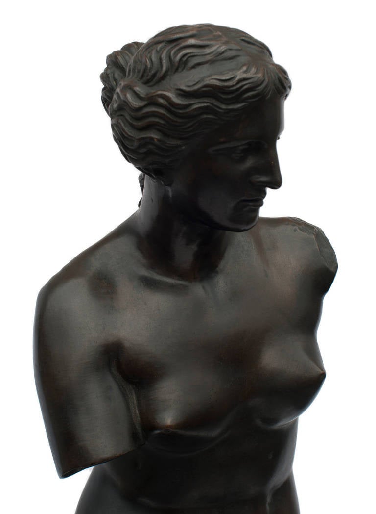 A Bronze Sculpture of Venus de Milo, very nice rich color.