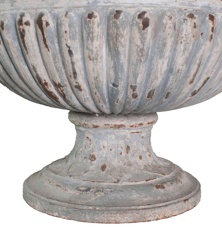 French A Heavy Cast Iron Directoire Urn