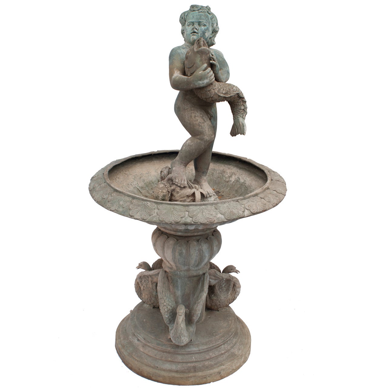 Lead Fountain from France, Late 19th Century