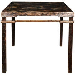 Antique 19th Century Chinese Faux Bamboo Table -SATURDAY SALE-