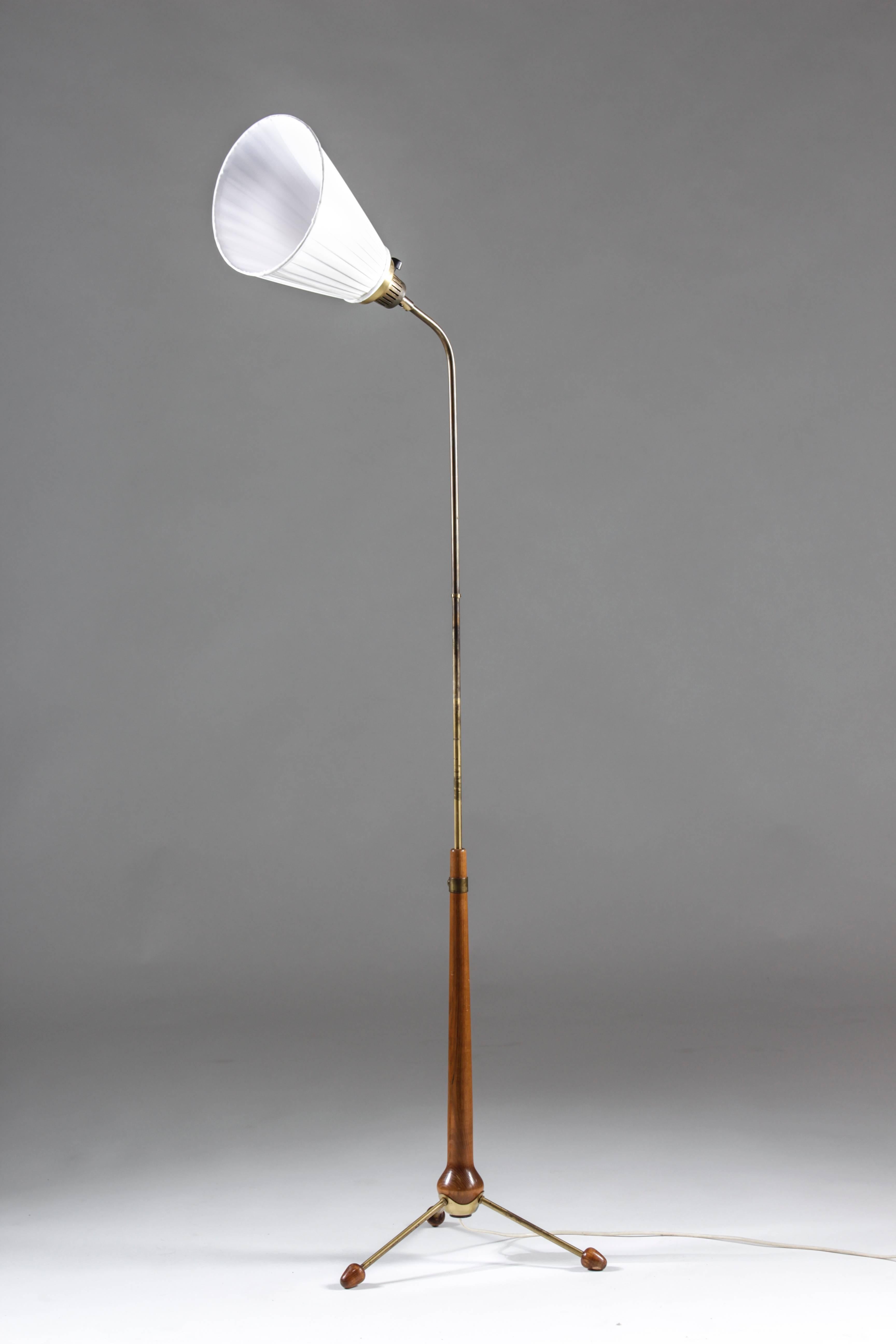Mid-Century Modern Early Floor Lamp by Hans Bergström for Ateljé Lyktan, 1940s, Sweden