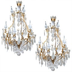 Pair of Louis XV Style Chandeliers