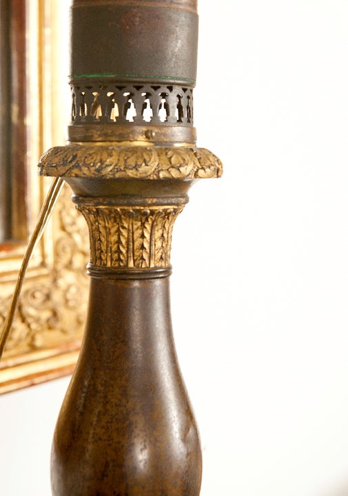 Brass Pair of Empire Sinumbra Lamps