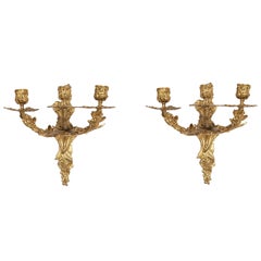 Used Pair of  Belle Epoch 3-Light Sconces