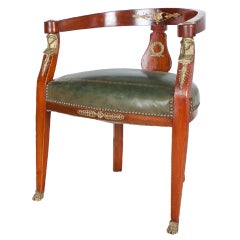 Belle Epoch Empire Style Barrel  Chair