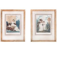 Pair of Engravings: "Innocent Mischief" and "Innocent Revenge"