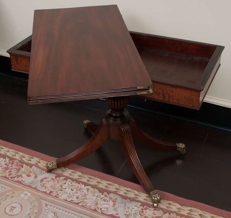 Pair of Baltimore Federal Mahogany Card Tables, circa 1805 In Excellent Condition In Alexandria, VA