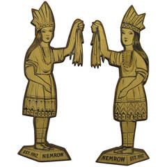 Cigar Store Indian Girls Trade Sign 4
