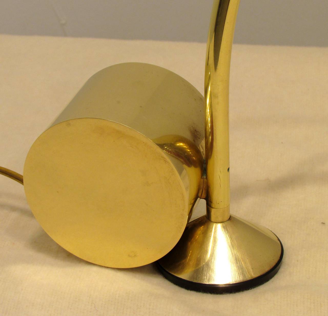 Late 20th Century Cedric Hartman Omaha Brass Desk Lamp