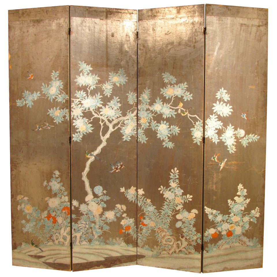 Chinese Wallpaper Folding Screen