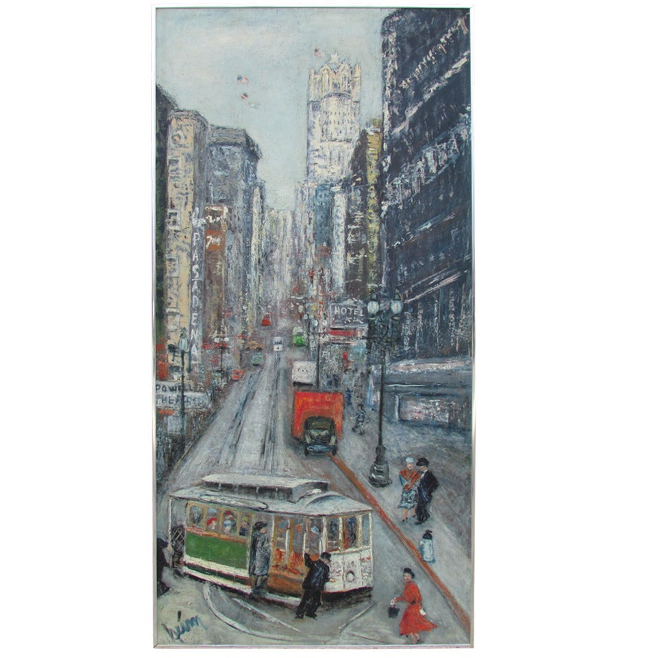 San Francisco Cable Car Painting