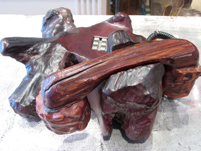 Redwood Burl Telephone 1