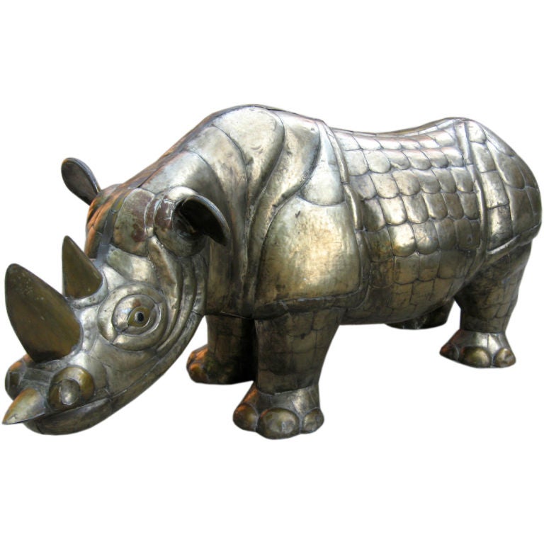 Large Rhinoceros by Sergio Bustamante