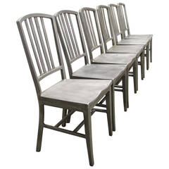 Set of Aluminium Dining Chairs