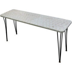 Vintage Capiz Shell Console