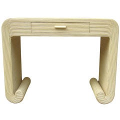 Reed Scroll Console Table