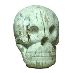 Antique Skull Newel Post Finial