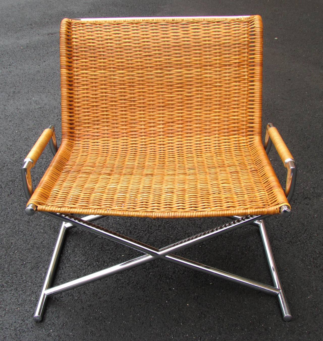 Italian Sled Chair by Ward Bennett