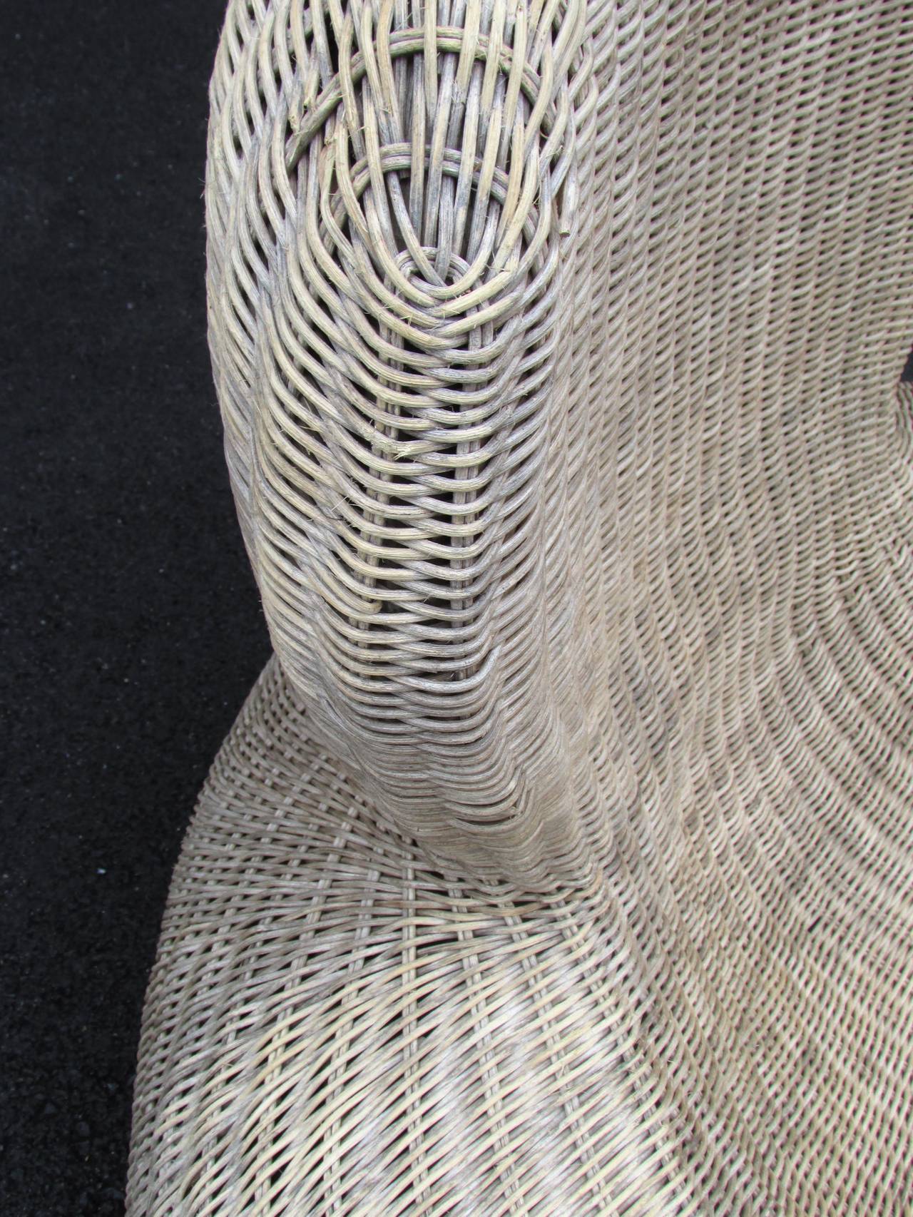 Anthropomorphic Rattan Lounge Chair 5