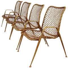 Set of Four Resin String Chairs 9