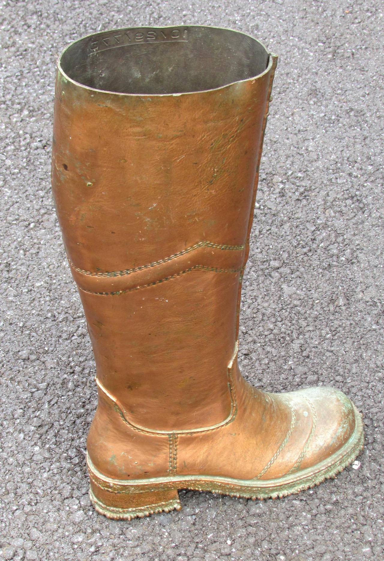 Industrial Bronzed Boot